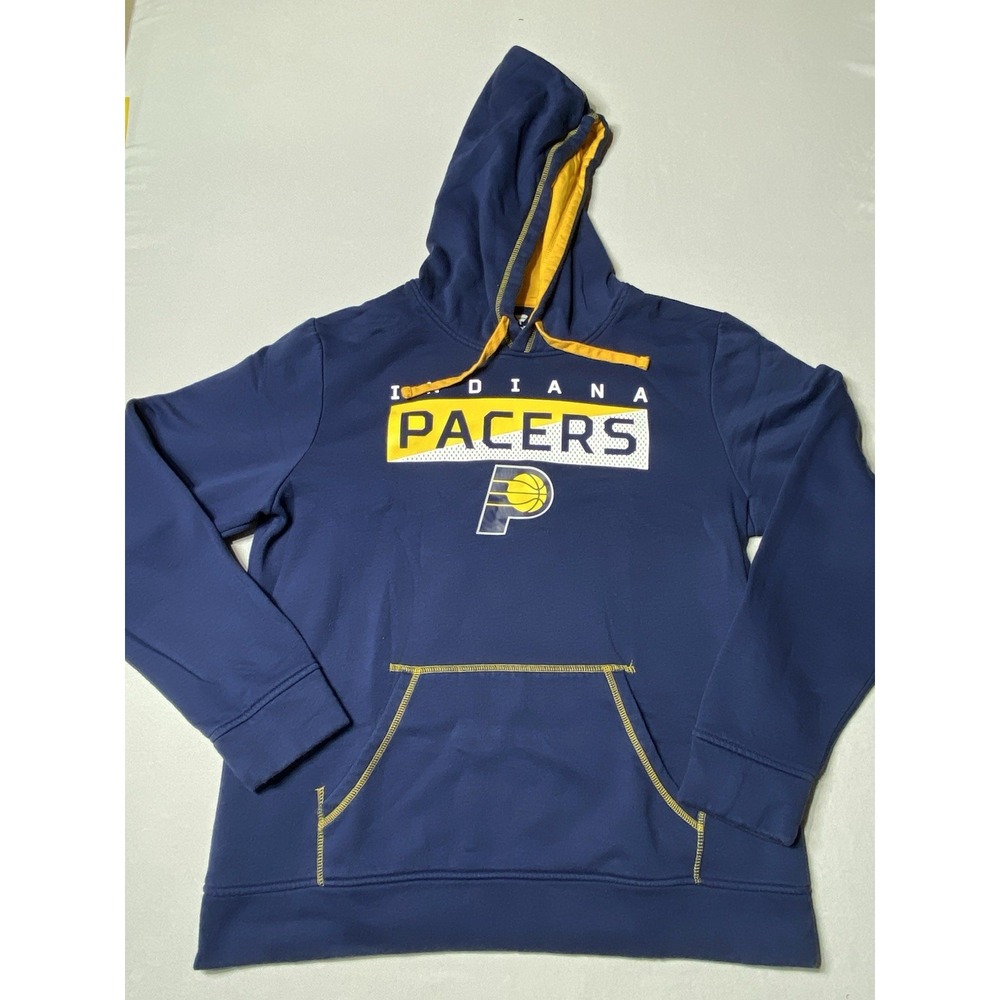Indiana Pacers Fanatics Hoodie Mens Large Navy Gold NBA Pullover 2021